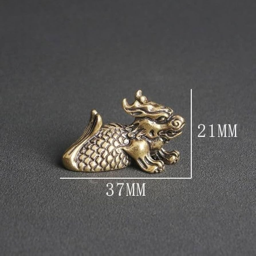 Amazon.co.jp: 30g 高さ2cm 竜生九子 第2子 鴟吻 しふん ちふん